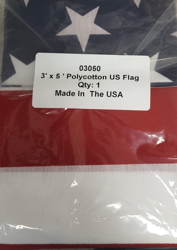 3' x 5' Polycotton U.S. Flags - Image 3