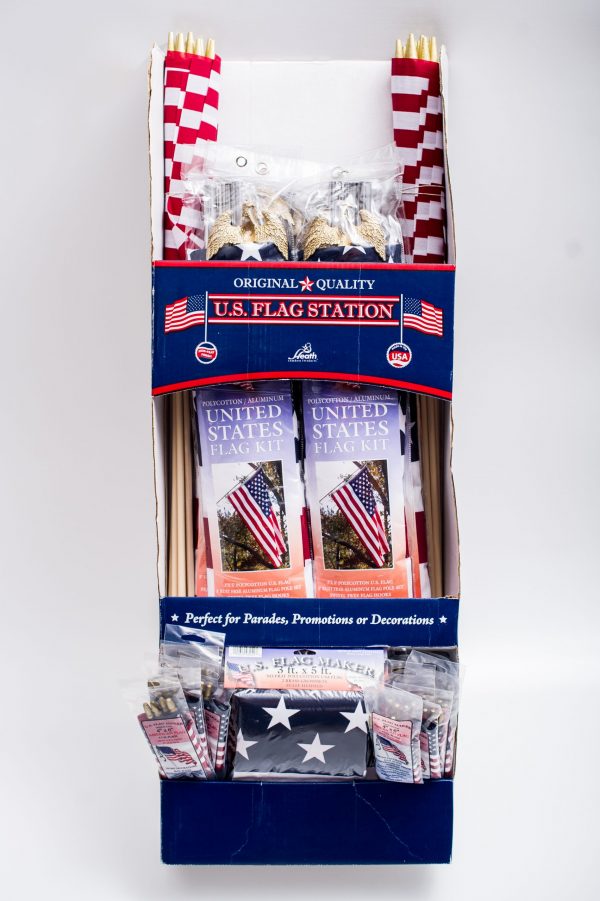 American Flag Floor Display