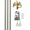 FLAGPOLE KIT WITH 3' x 5' U.S. POLYCOTTON FLAG - Image 2