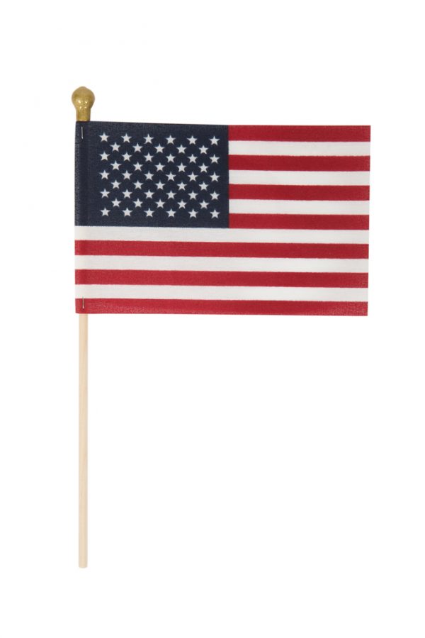 4" x 6" U.S. POLYCOTTON FLAG DOWEL 3/16" x 10" BALL TIP