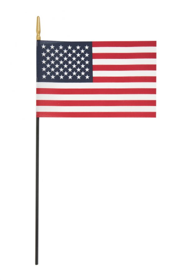 8″ x 12″ U.S. POLYCOTTON FLAG DOWEL 5/16″ x 24″ SPEAR TIP