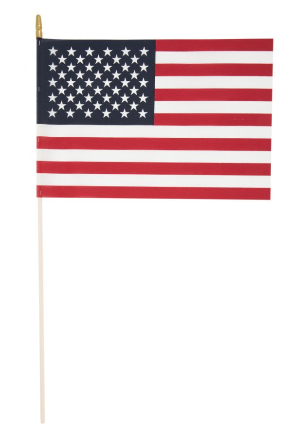 12″ x 18″ U.S. POLYCOTTON FLAG DOWEL 5/16″ x 30″ SPEAR TIP