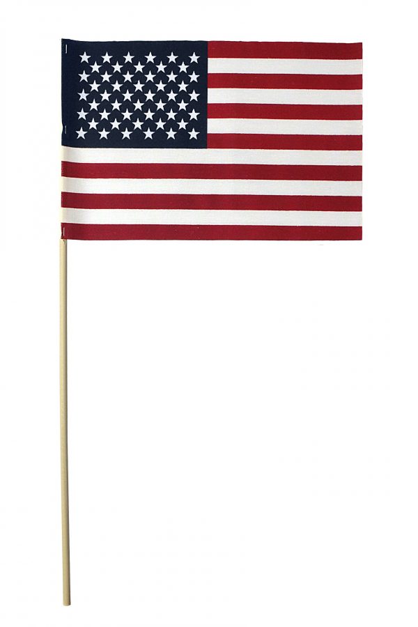 8" x 12" U.S. POLYCOTTON FLAG DOWEL 5/16" x 24" NO TIP